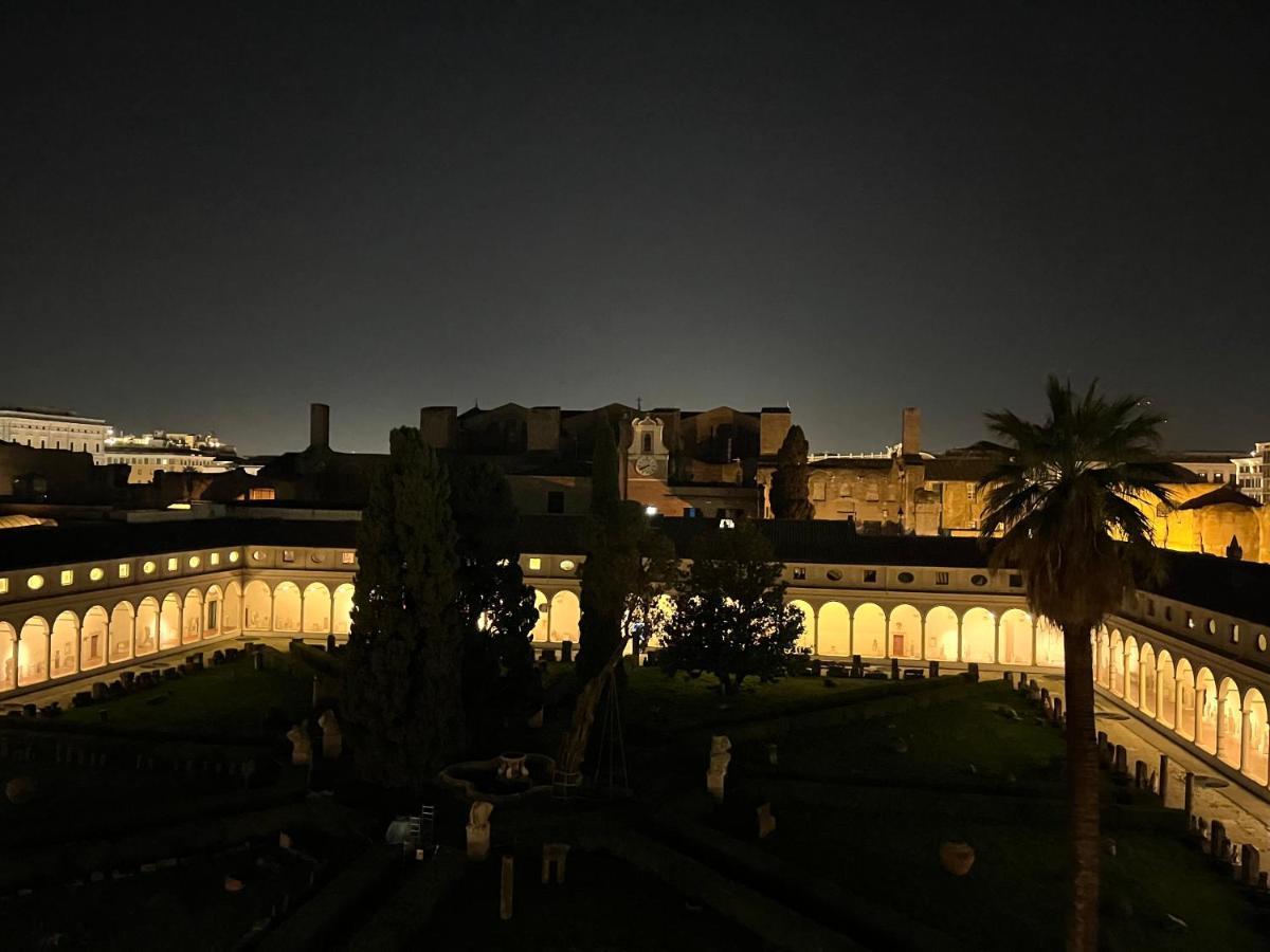 Camera X2 Con Magnifica Vista Sul Chiostro Di Michelangelo E Le Terme Di Diocleziano Roma Ngoại thất bức ảnh